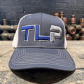 GREY AND WHITE TRUCKER 6 PANEL 3D PUFF